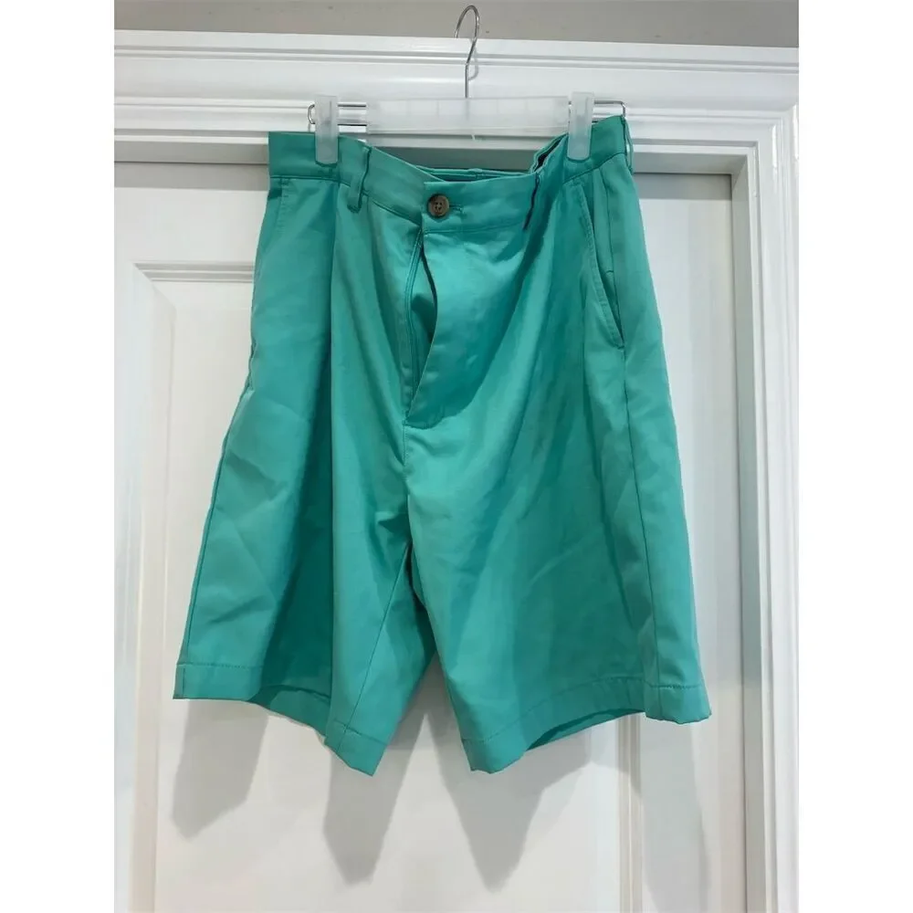 Vineyard Vines Men's Chino Performance Shorts Green Size 35 Casual